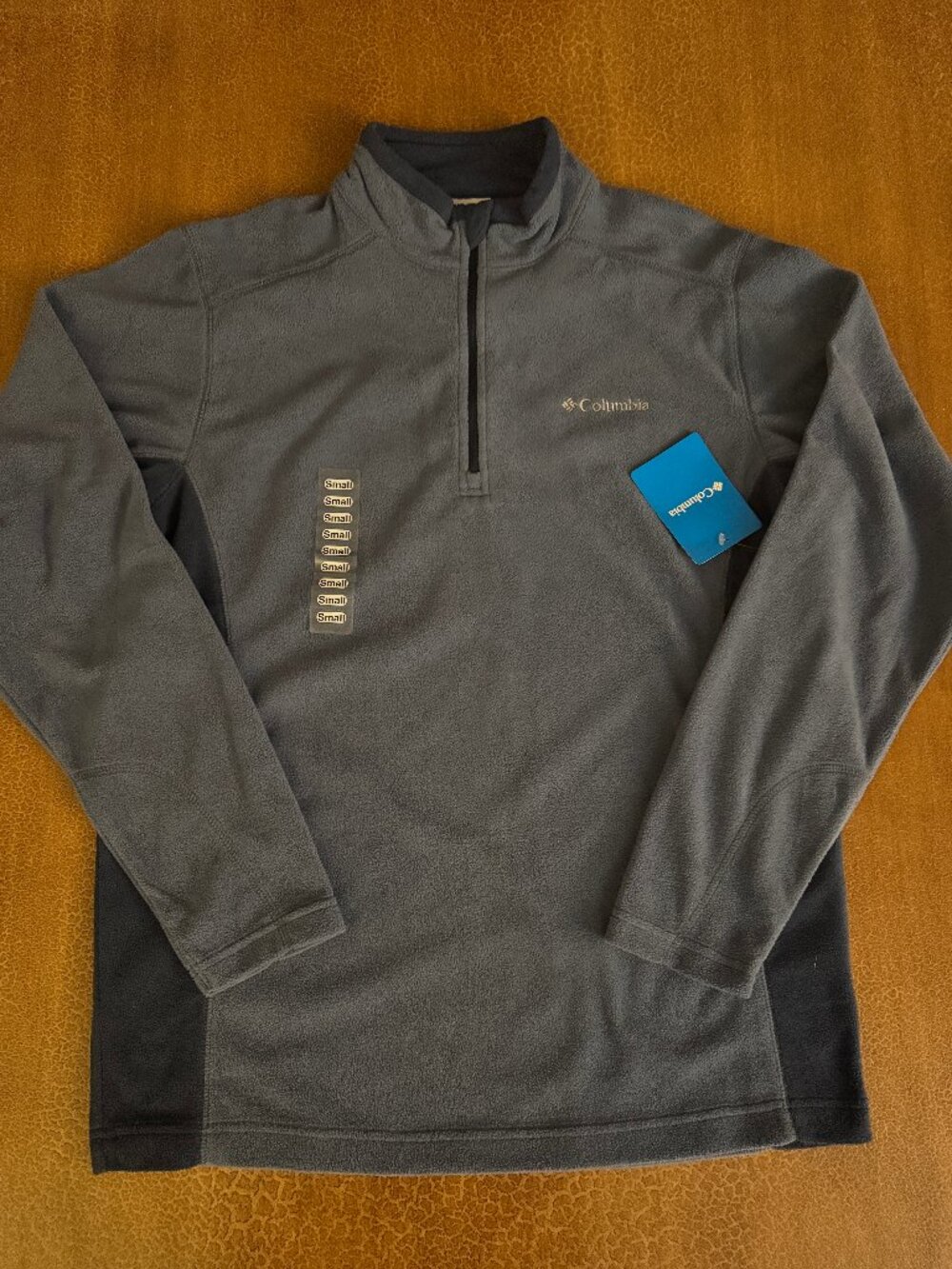 NWT Men's Columbia Fleece Pullover - Navy Blue Size Small Sm